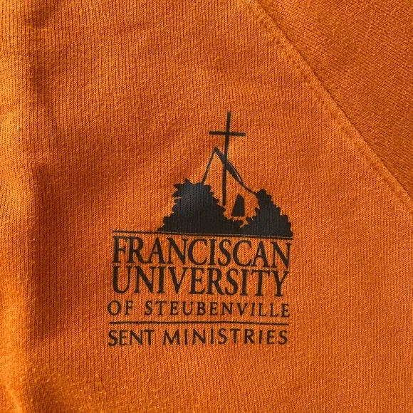 Burnt umber orange Franciscan university Steubenville crewneck - Picture 3 of 8